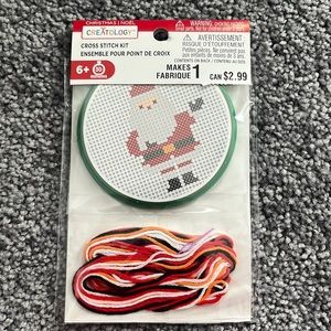 Santa Ornament Cross Stitch Kit